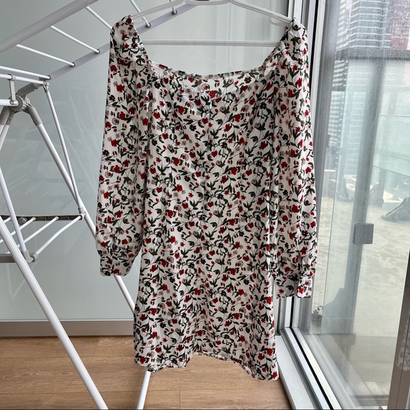 Square neck floral dress - Picture 3 of 3